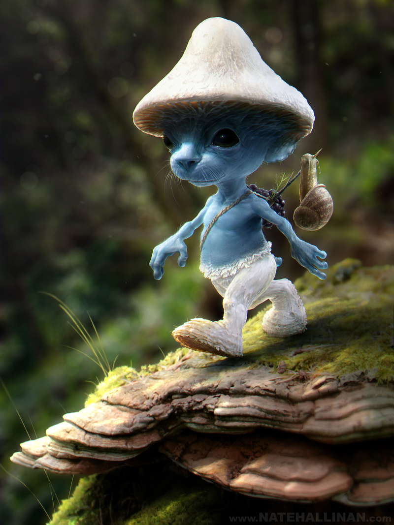 Illustration for article titled Stare into the cold, black eyes of a real-life Smurf